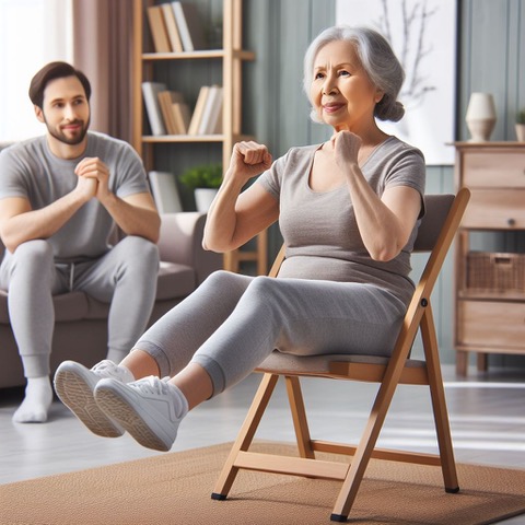 simple home exercises for seniors and dementia patients.