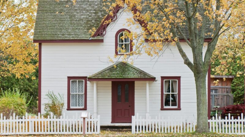 A small house where an elderly parent might live